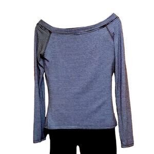 Shameless Rayon Poly Striped Top. M